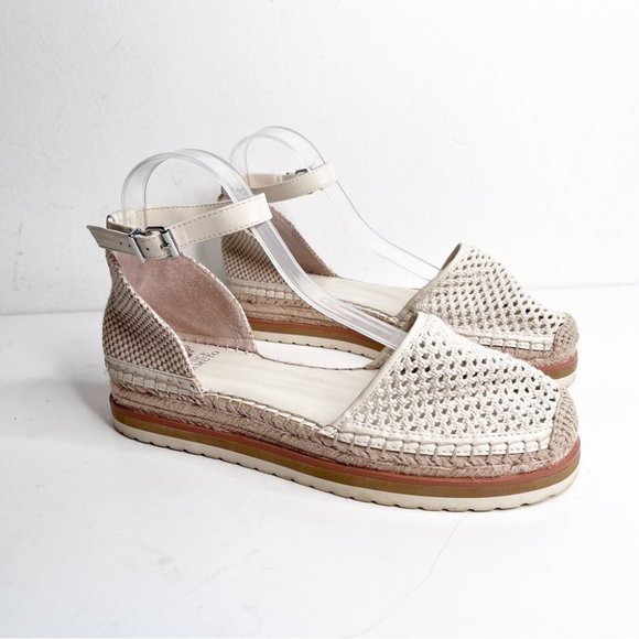 Vince Camuto Binettie Platform Espadrille in Cream /Multi Natural - Picture 2 of 8